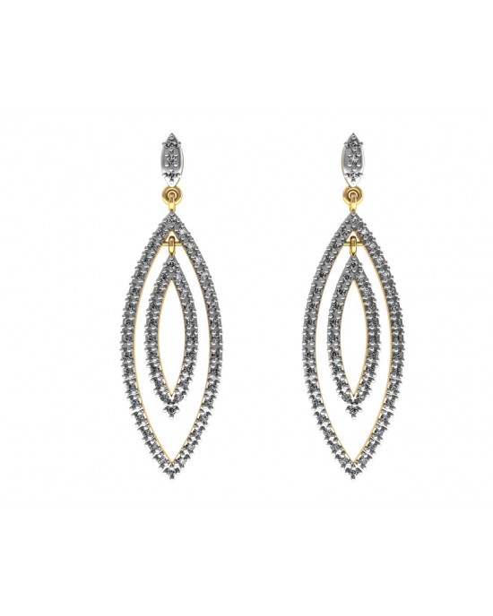 Elegant diamond danglers