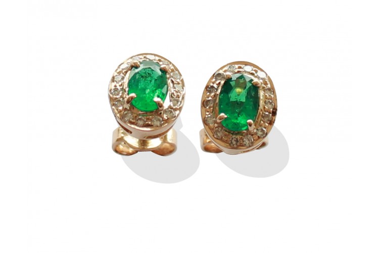 Emerald Earrings With Diamonds Online In India At Best Price Emerald Earrings With Diamonds