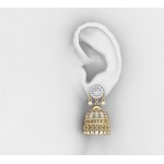 Enchanting Diamond Jhumkis