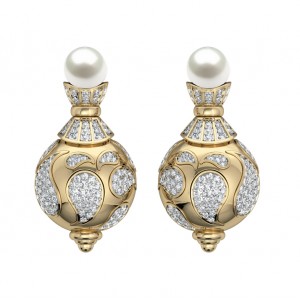 Fetching Pearl & Diamond Earrings