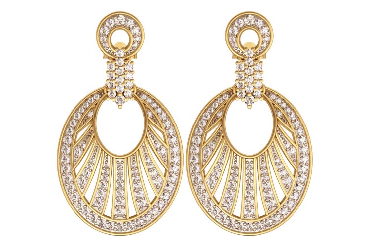 Buy Glamorous Diamond Danglers Online in India at Best Price - Jewelslane