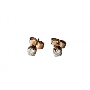 Single diamond Earstuds