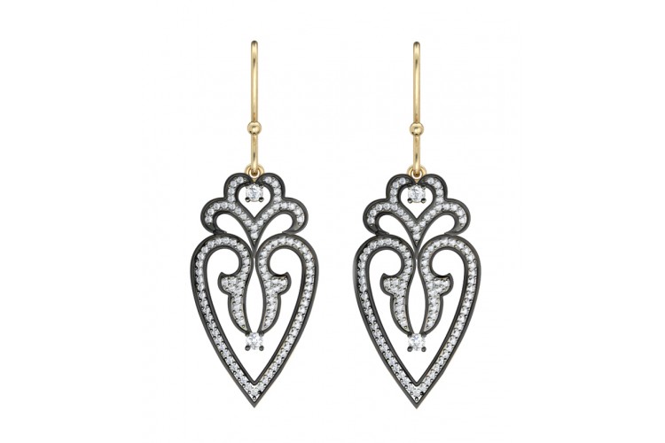 Gold Silver Victorian Style Earring Online In India At Best Gold Silver Victorian Style Earring