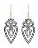 Gold & silver Victorian style earring