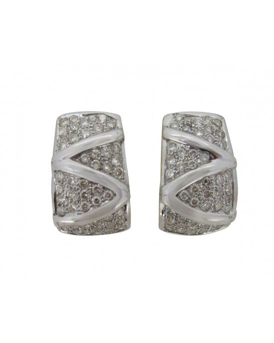 Diamond Half Bali Earring