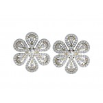 Intricate designer diamond Ear clips