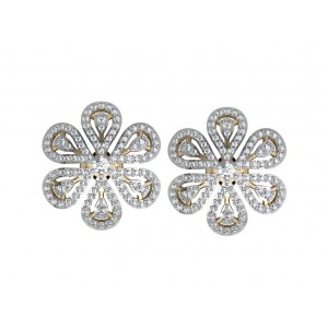 Intricate designer diamond Ear clips