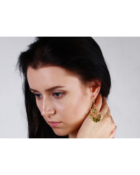 Peridot Earring in Gold