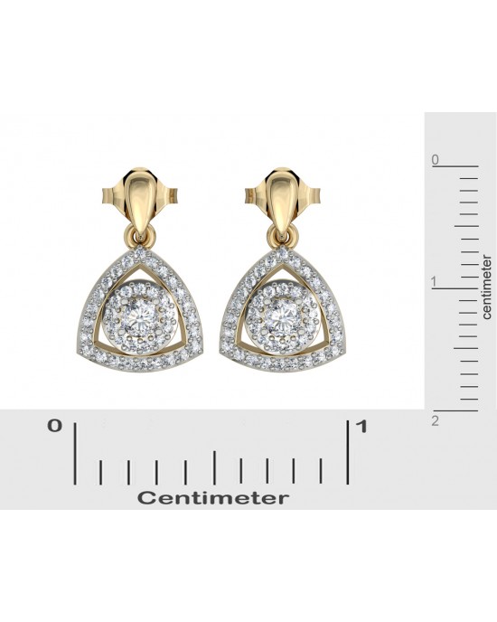 Petite Diana diamond Drop Earrings