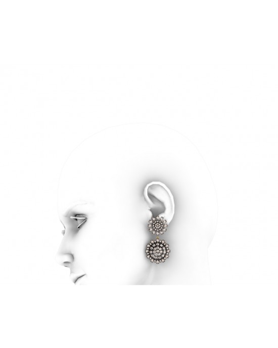 Lisa Victorian Diamond Chandelier Earrings