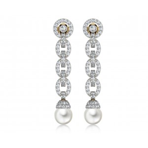 Andrea Pearl Diamond Danglers