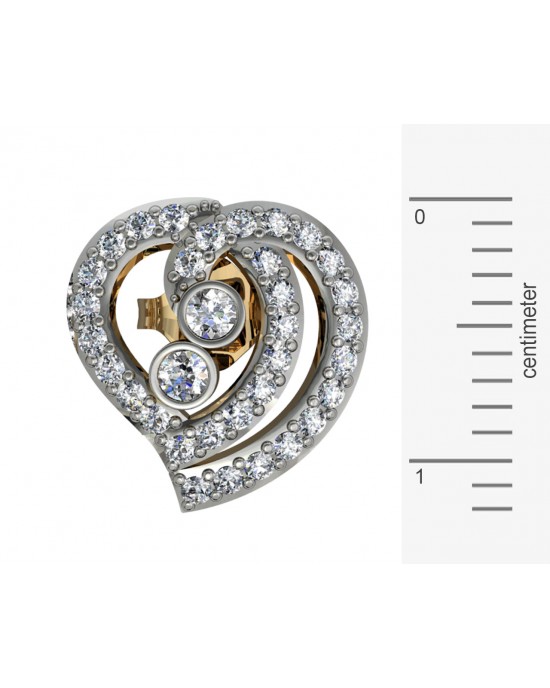 Precious Hearts Diamond Earstuds