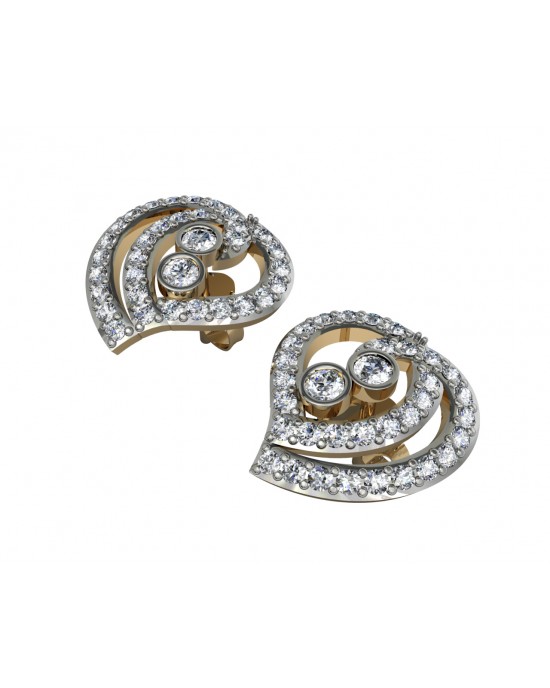 Precious Hearts Diamond Earstuds