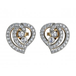 Precious Hearts Diamond Earstuds