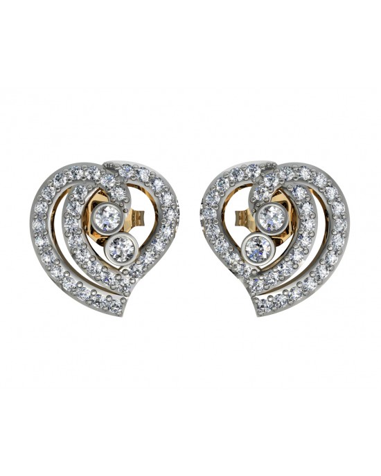 Precious Hearts Diamond Earstuds