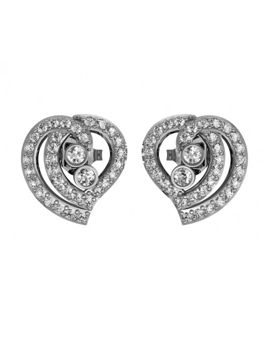 Precious Hearts Diamond Earstuds