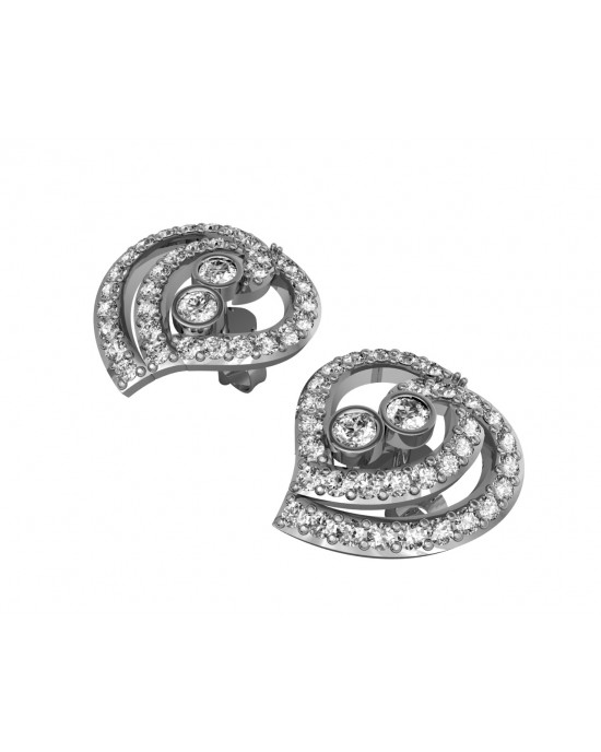 Precious Hearts Diamond Earstuds