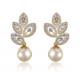 Aarna Pearl & Diamond Earrings