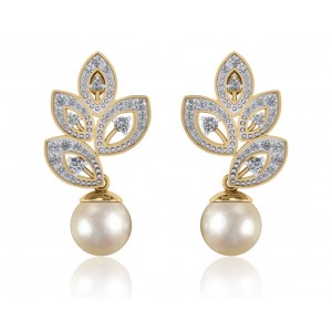 Aarna Pearl & Diamond Earrings