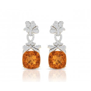 Kate Diamond & Citrine Earrings