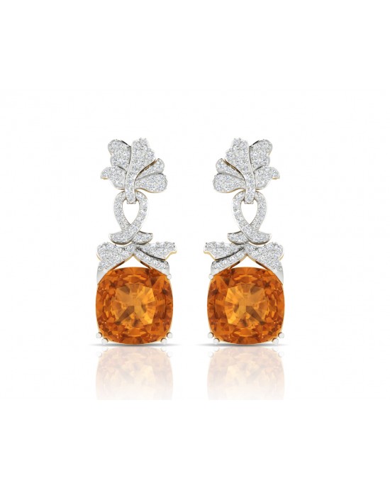 Kate Diamond & Citrine Earrings