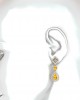 Asin Citrine & diamond Dangle Earrings