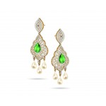 Adrika Emerald Diamond Earrings