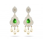 Adrika Emerald Diamond Earrings