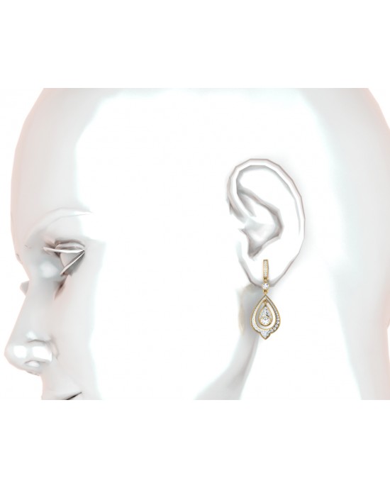 Eesha Diamond Drop Earrings