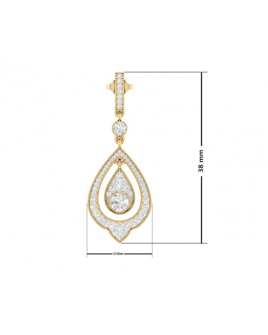 Eesha Diamond Drop Earrings