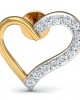 Amia Diamond Heart Earrings