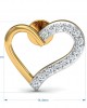 Amia Diamond Heart Earrings