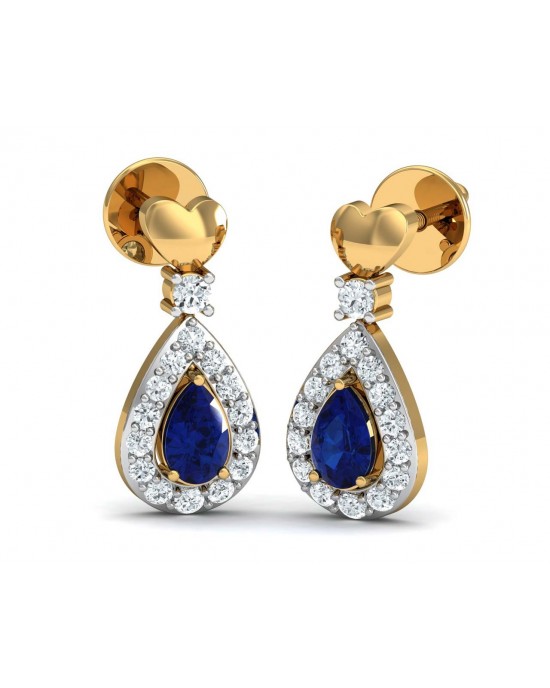 Anchita Sapphire Diamond Earrings