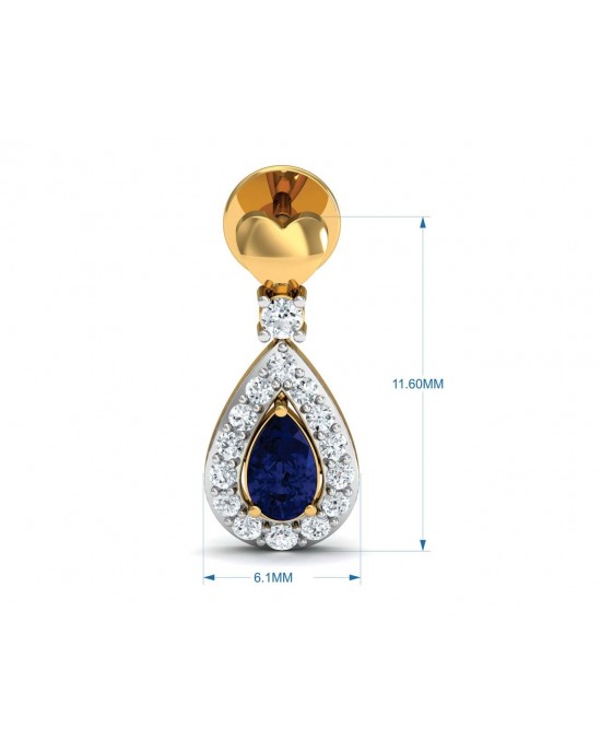 Anchita Sapphire Diamond Earrings