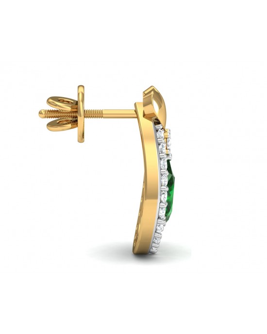 Ameena Emerald & Diamond Earrings