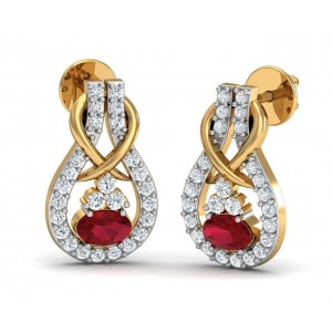 Lara Ruby Diamond Earrings