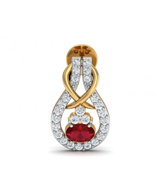 Lara Ruby Diamond Earrings