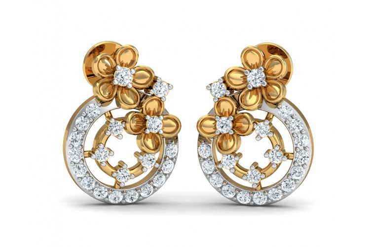 Buy 1.36 Ct Fancy Color Stud Diamond Earrings Online ...