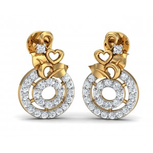 Haida Diamond Earrings In Gold