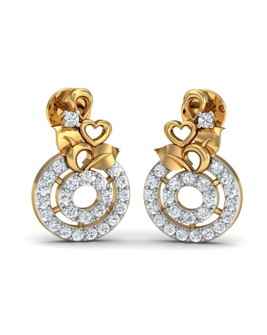 Haida Diamond Earrings In Gold