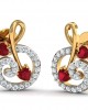 Gia Tourmaline Diamond Earrings in Gold