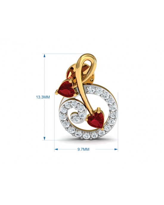 Gia Tourmaline Diamond Earrings in Gold