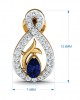 Tarini Blue Sapphire & Diamond Earrings