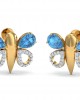 Asmara Blue Topaz & Diamond Earrings