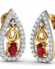 Ishani Ruby Diamond Earrings