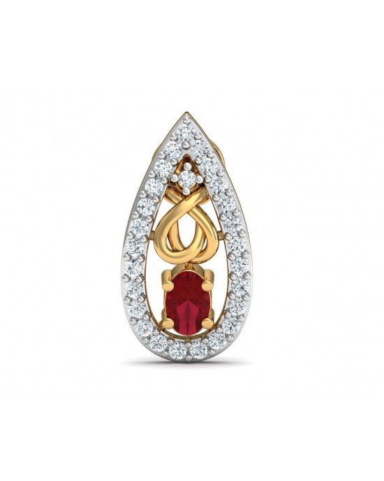 Ishani Ruby Diamond Earrings