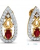 Ishani Ruby Diamond Earrings