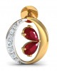 Chiti Ruby Diamond Earrings