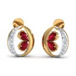 Chiti Ruby Diamond Earrings