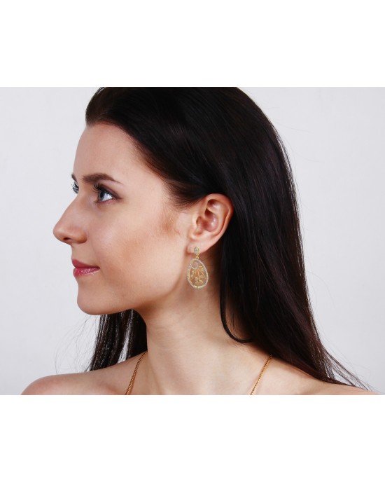 Bela Diamond Dangle Drop Earrings